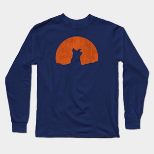 Dog and Sunset Long Sleeve T-Shirt